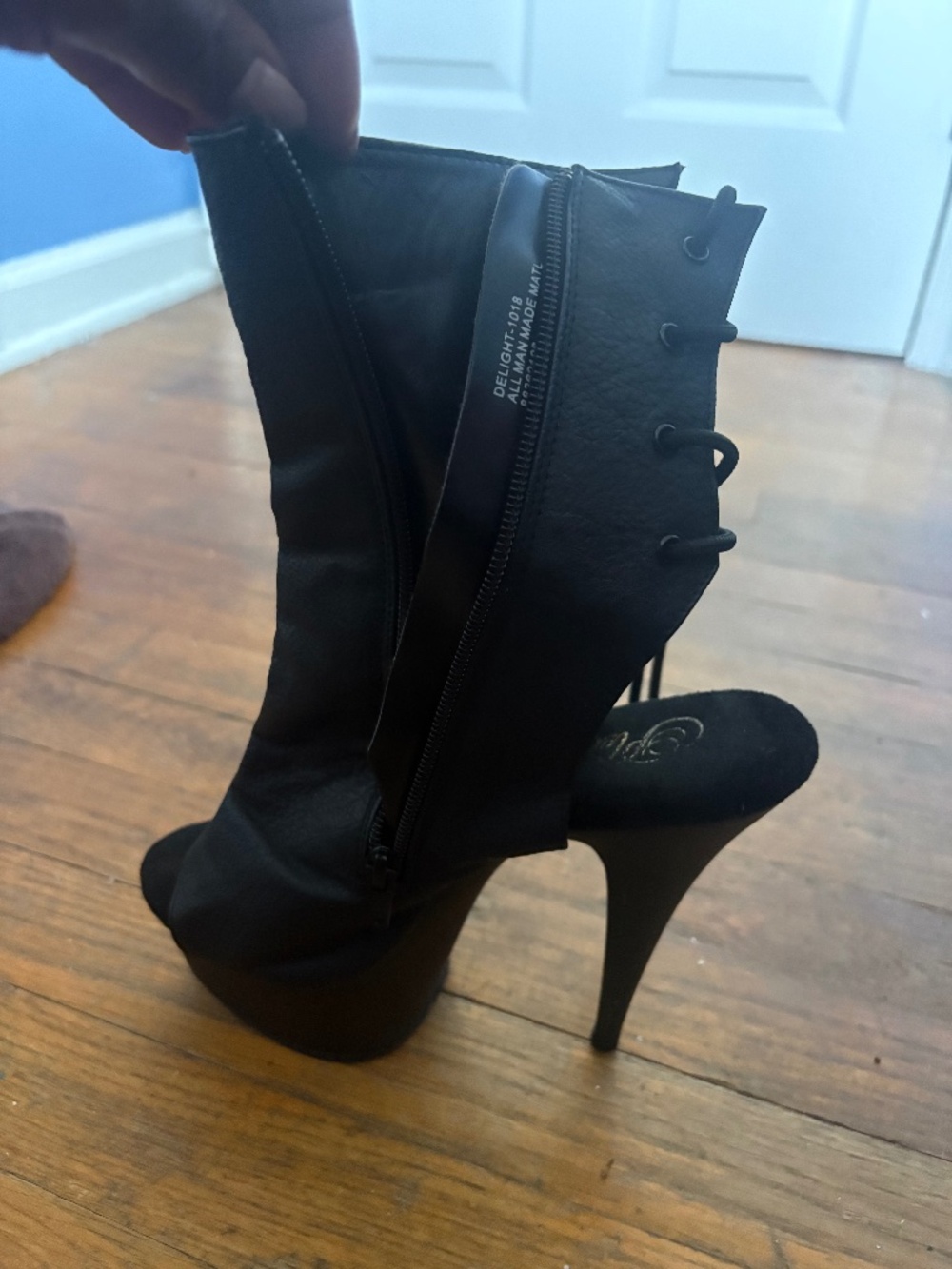 Exotic stripper platform heels